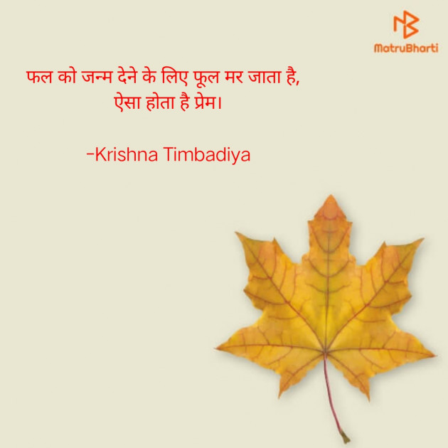 Hindi Blog by Krishna Timbadiya : 111593301