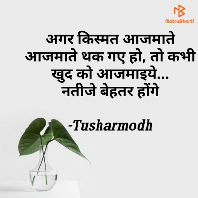 Hindi Shayri by Tusharmodh : 111601923