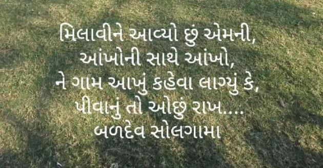 Gujarati Blog by Baldev Solgama : 111606756