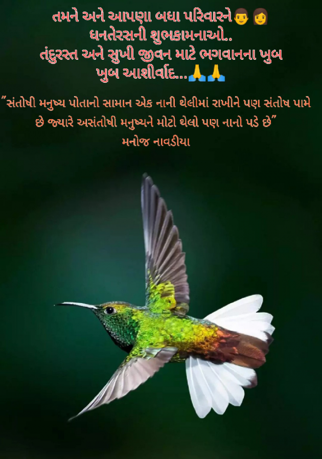 Gujarati Quotes by મનોજ નાવડીયા : 111608466