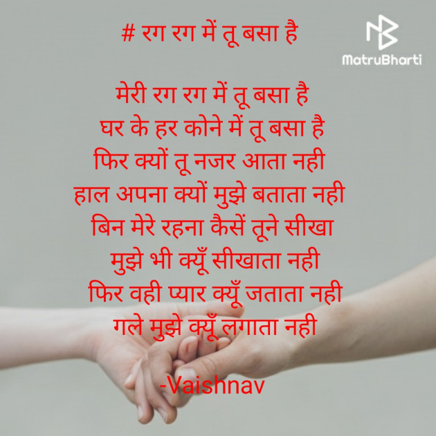 Hindi Poem by Vaishnav : 111610265