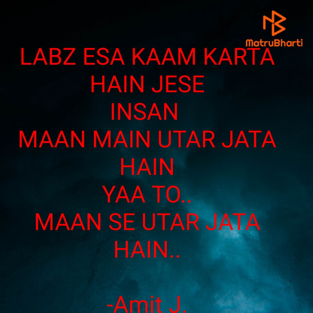 Hindi Thought by Amit J. : 111614615