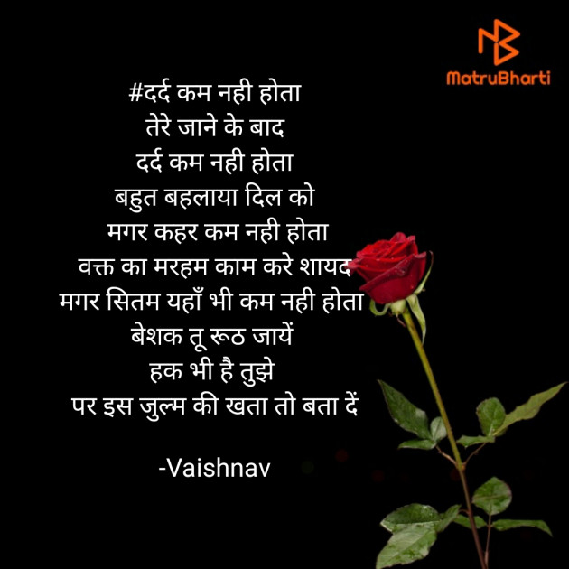 Hindi Poem by Vaishnav : 111615202