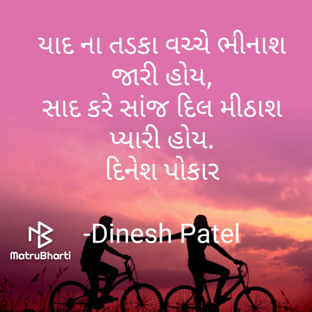 Gujarati Shayri by Dinesh Patel : 111617972