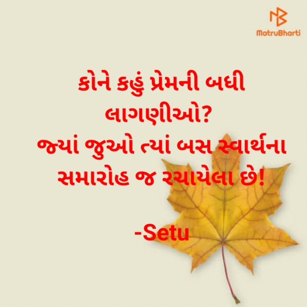 Gujarati Quotes by Setu : 111620709