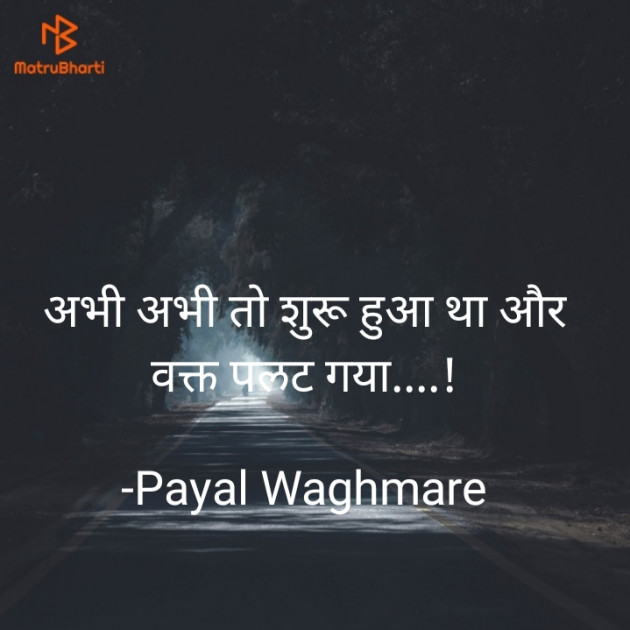 Hindi Shayri by Payal Waghmare : 111620865