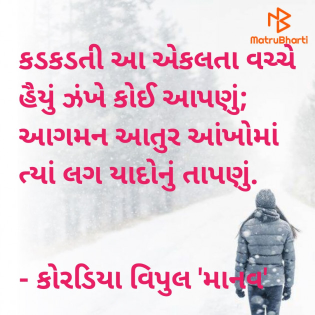 Gujarati Shayri by Vipul Koradiya : 111622260