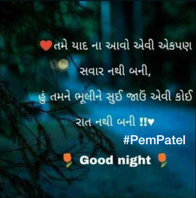 Gujarati Good Night by Pem Patel : 111623236