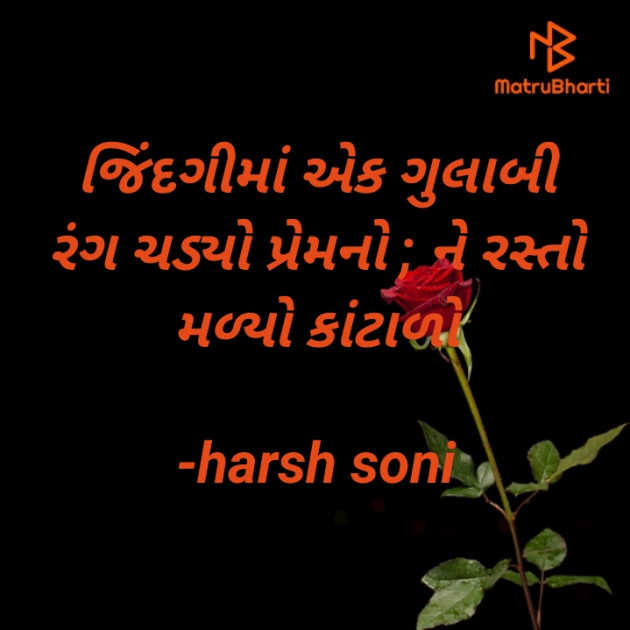 Gujarati Shayri by Harsh Soni : 111623836