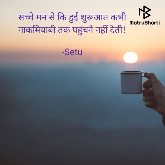 Hindi Quotes by Setu : 111623914