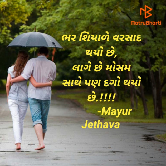 Gujarati Shayri by Mayur Jethava : 111624542