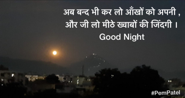 Hindi Good Night by Pem Patel : 111625669