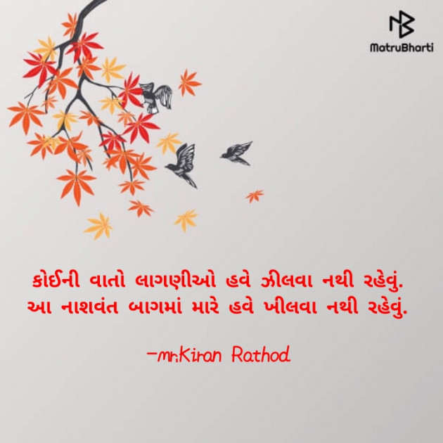 Gujarati Shayri by Kiran Rathod : 111638111