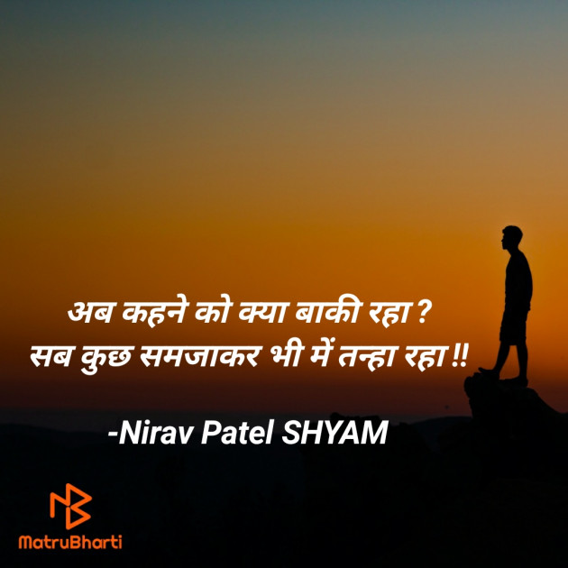 Hindi Blog by Nirav Patel SHYAM : 111639563