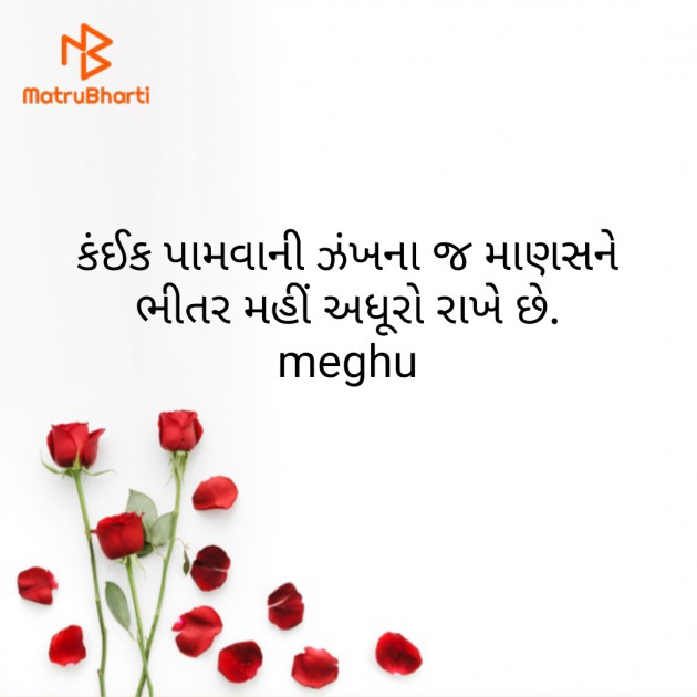 Gujarati Thought by Meghna Sanghvi : 111644262