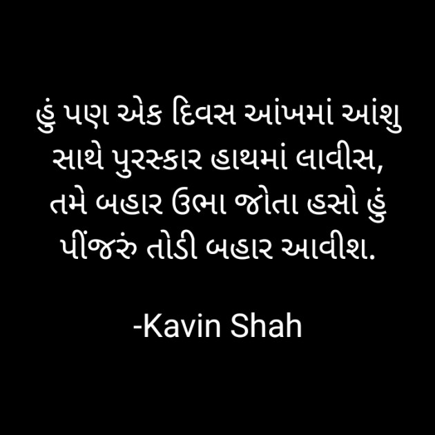 Gujarati Shayri by Kavin Shah : 111645477