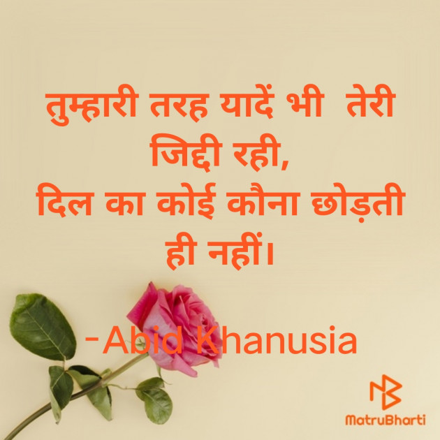 Hindi Romance by Abid Khanusia : 111652283