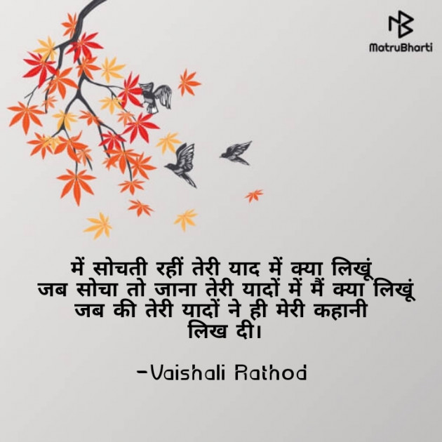 Hindi Blog by Vaishali Rathod : 111664236
