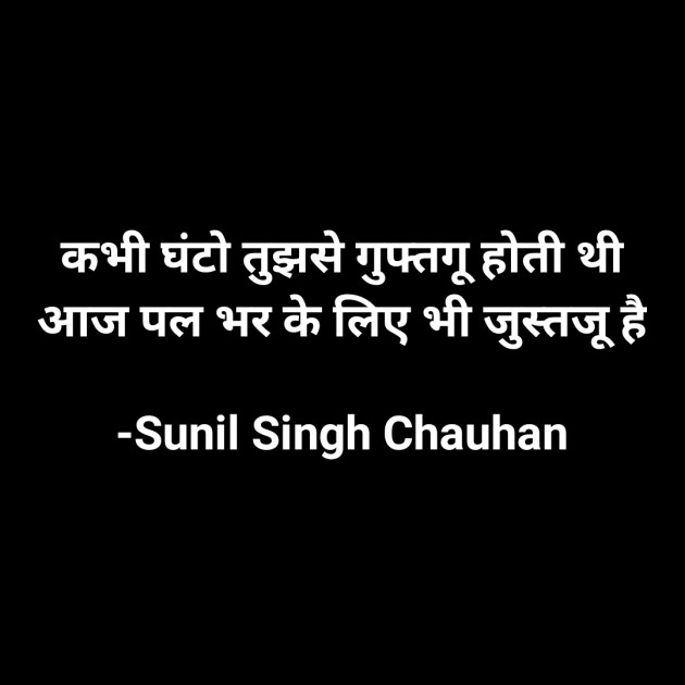 Hindi Blog by Sunil Singh Chauhan : 111673822