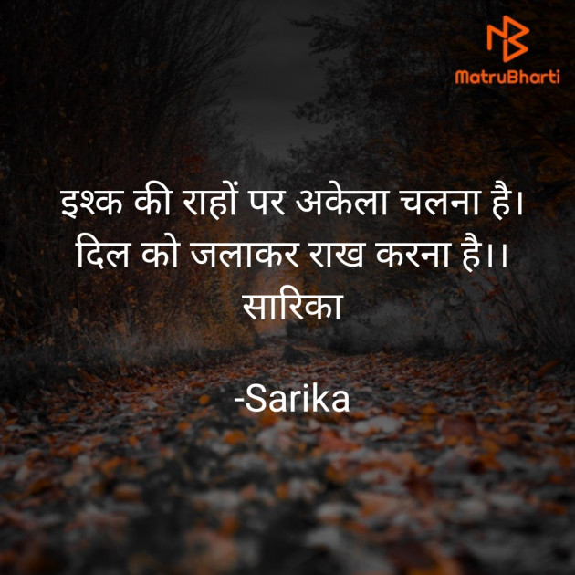 Hindi Blog by Sarika : 111676993
