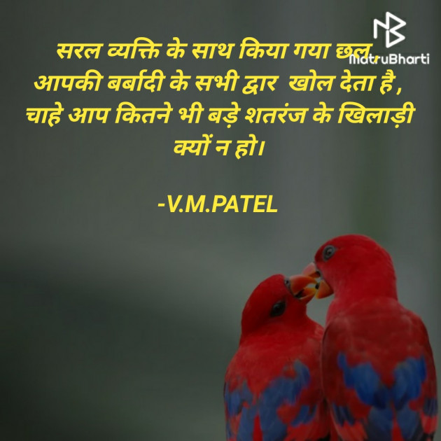 Hindi Quotes by V.M.PATEL : 111680336