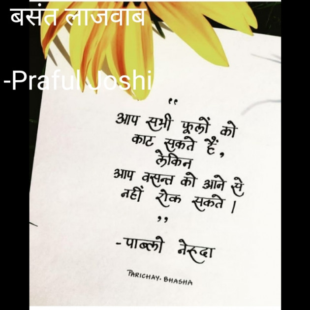 Hindi Shayri by Praful Joshi : 111680799