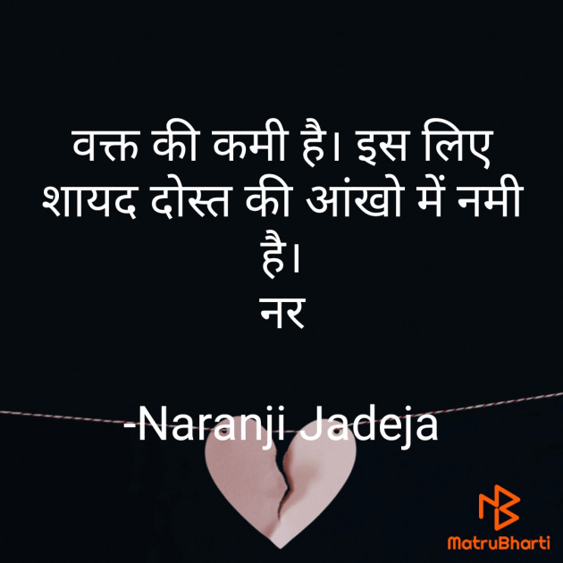 Hindi Blog by Naranji Jadeja : 111688891