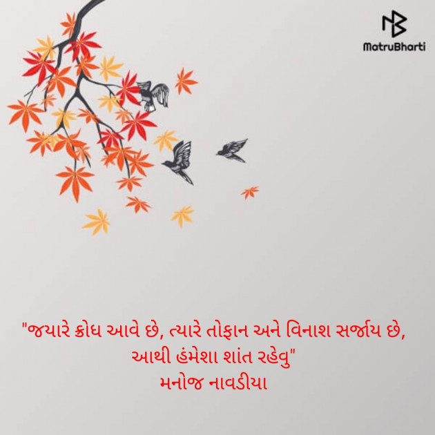 Gujarati Quotes by મનોજ નાવડીયા : 111689639