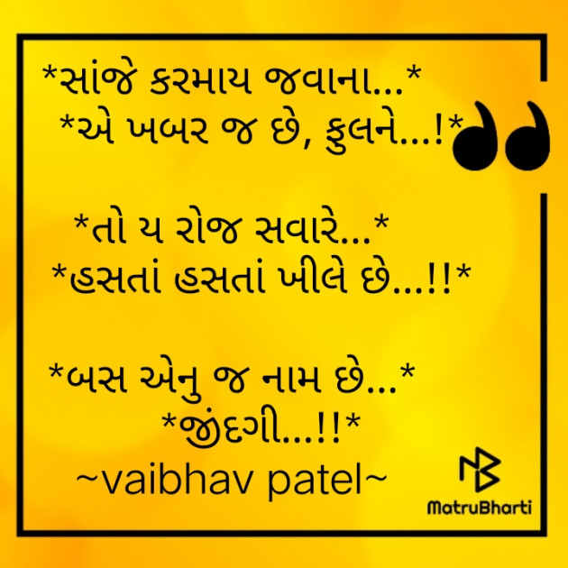 Gujarati Good Morning by vaibhav patel : 111697358