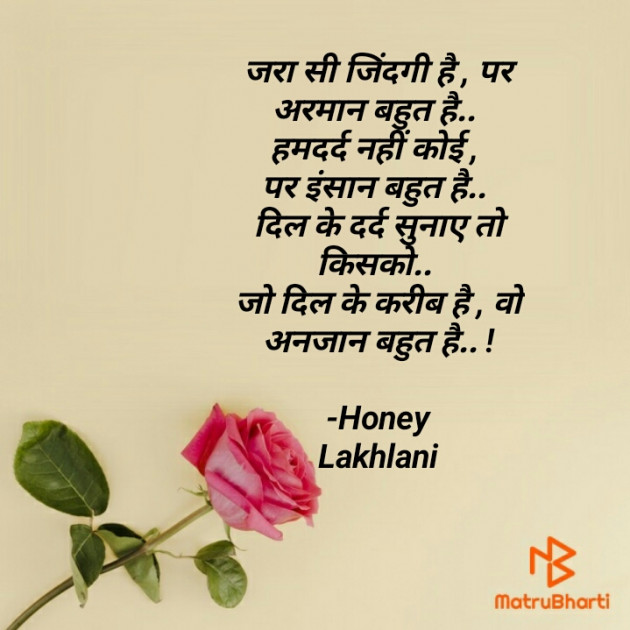 Hindi Shayri by Honey : 111698030