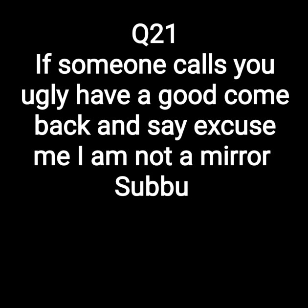 English Funny by Subbu : 111701597