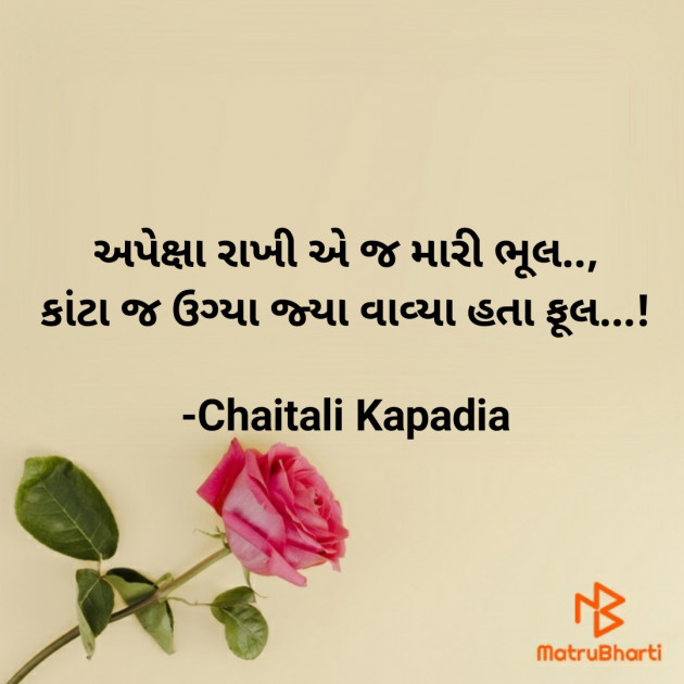 Gujarati Shayri by Chaitali Kapadia : 111701620