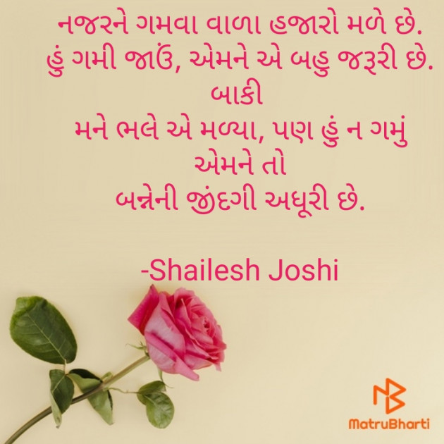 Gujarati Thought by Shailesh Joshi : 111703043