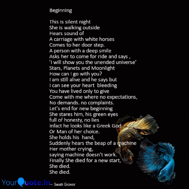 English Poem by Swatigrover : 111704475