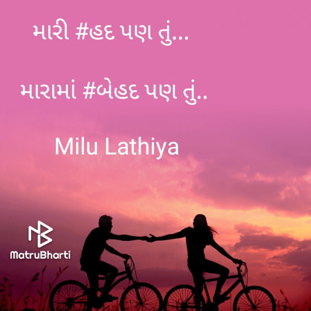 Gujarati Blog by Milu Lathiya : 111708270