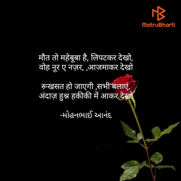 Hindi Poem by મોહનભાઈ આનંદ : 111717258