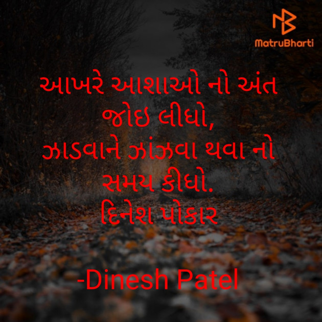 Gujarati Shayri by Dinesh Patel : 111717772