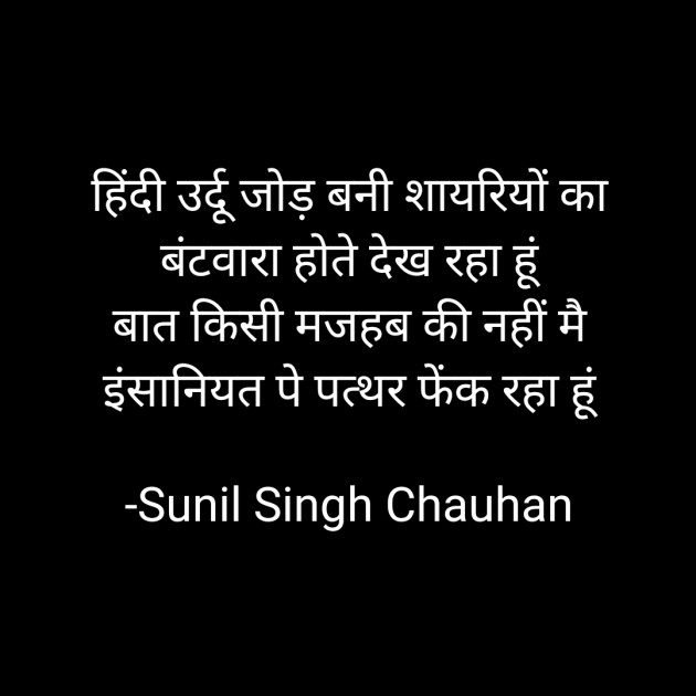 Hindi Blog by Sunil Singh Chauhan : 111731045