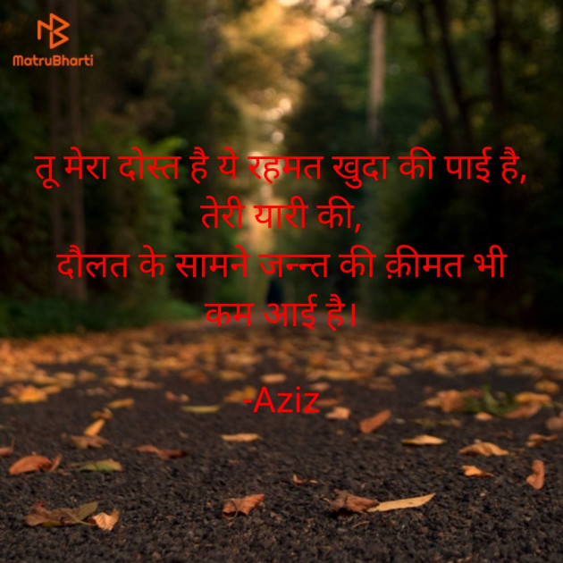 Hindi Shayri by Aziz : 111738177