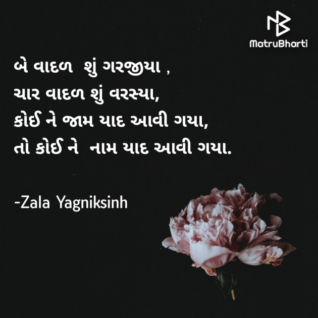 Gujarati Shayri by Zala Yagniksinh : 111749724