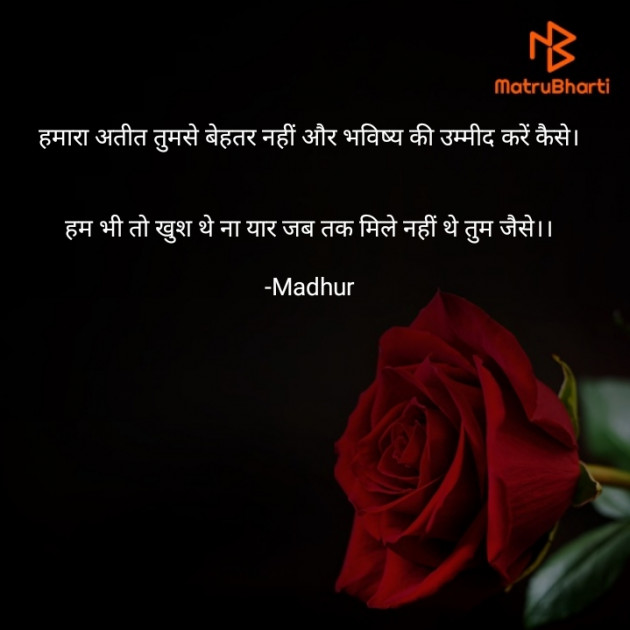 Hindi Shayri by Madhur : 111751834