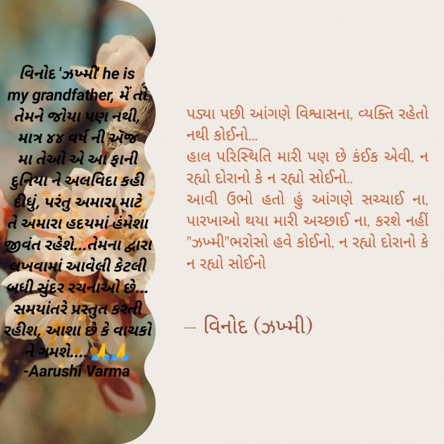 Gujarati Poem by Aarushi Varma : 111752739