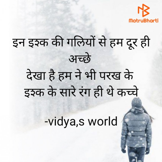 Hindi Shayri by vidya,s world : 111754061