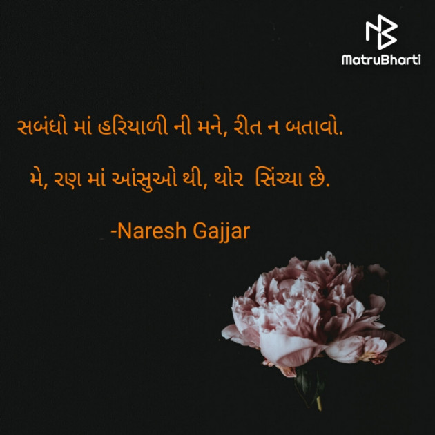 Gujarati Shayri by Naresh Gajjar : 111756262