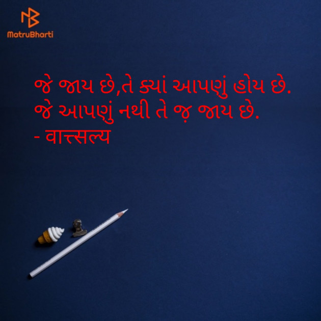 Gujarati Shayri by वात्सल्य : 111757418