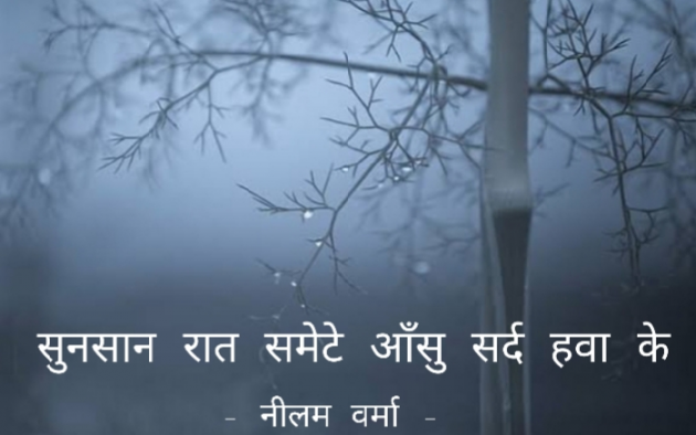 Hindi Poem by Neelam Verma : 111758035