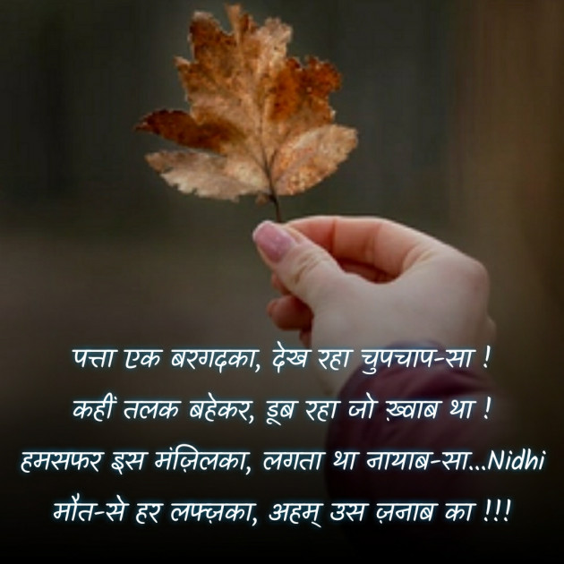 Hindi Blog by Nidhi_Nanhi_Kalam_ : 111758128