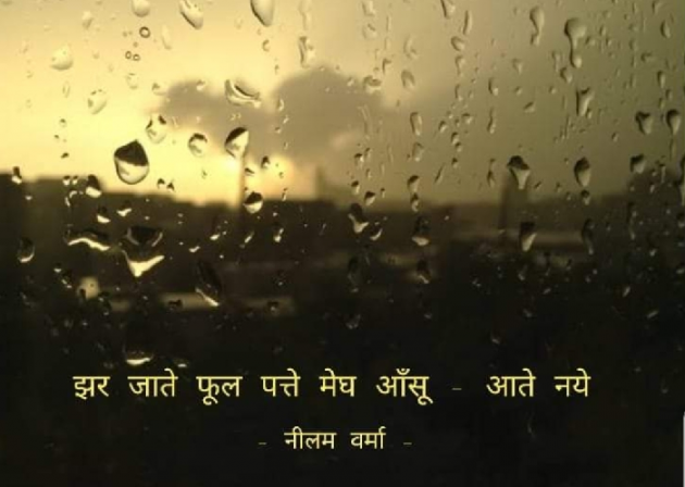 Hindi Poem by Neelam Verma : 111759687