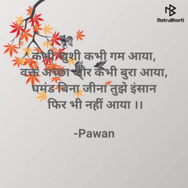 Hindi Poem by Pawan : 111762881