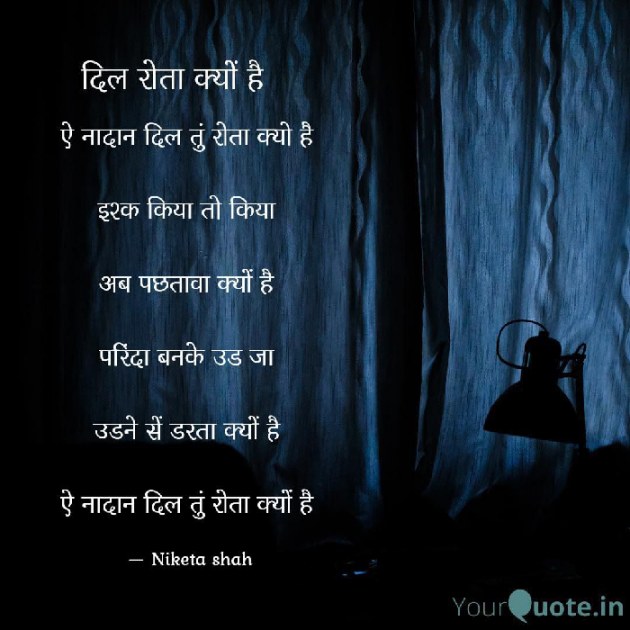 Hindi Poem by NIKETA SHAH : 111763413